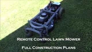 Easy to Build Lawn Mower that is RC controlled, Remote Control