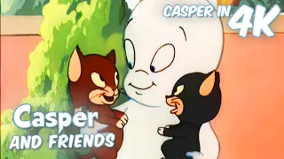 Casper Saves Kittens ðŸ˜» | Casper and Friends in 4K | 1.5 Hour Compilation | Cartoon for Kids