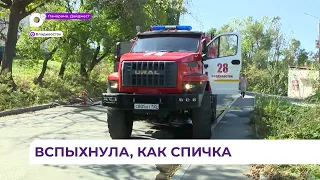 На улице Зои Космодемьянской во Владивостоке произошло крупное возгорание