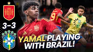 Lamine Yamal vs Brazil. A Ballon dO’r performance. Spain 3-3 Brazil. #lamineyamal #spainvsbrazil