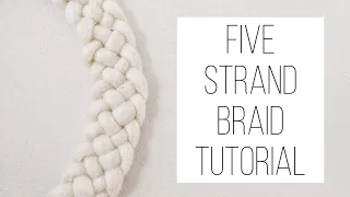 HOW TO BRAID WITH 5 STRANDS // FIVE STRAND BRAID TUTORIAL