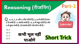 Reasoning short tricks in hindi Class #2 ForSSC CHSL,CGL,MTS, CRPF, RAILWAY, etc.by Sandeep Sir