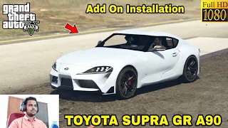 GTA 5 : HOW TO INSTALL TOYOTA SUPRA GR CAR MOD🔥🔥🔥