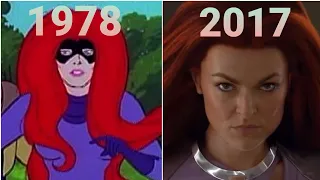 Evolution of Marvel's "Medusa" in Cartoons and shows. (1978-2017)