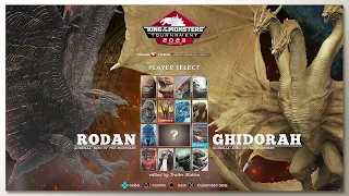 Rodan vs Ghidorah with Healthbars