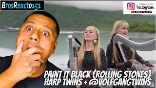 FIRST TIME HEARING Paint It Black (Rolling Stones) Harp Twins + @VolfgangTwins REACTION
