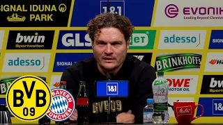 „Das war heute eine verdiente Niederlage“ | PK mit Terzic & Tuchel | BVB – Bayern München 0:4