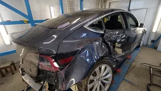 Tesla model3 из ТОТАЛА в отличную машину)!