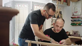 The making of the Fendi Hand in Hand Baguette representing craftsmanship in Sardinia, Italy