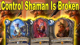 81% Winrate So Far! Control Shaman Is Broken! They Didn't Nerf Right. Castle Nathria | Hearthstone