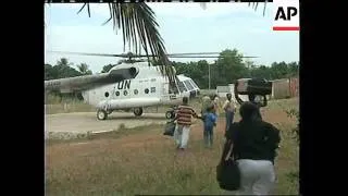 SIERRA LEONE: EVACUEES MOVE OUT OF CAPITAL