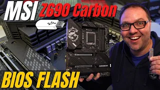 How to Flash BIOS on MSI MPG Z690 Carbon WiFi Motherboard - With Flash BIOS Button