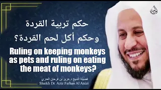 Ruling on keeping monkeys as pets and ruling on eating the meat of monkeys?