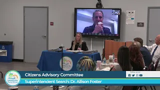 Superintendent Search: Citizens Advisory Committee | Dr. Allison Foster