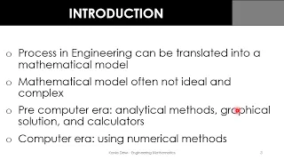 Introduction to Engineering Mathematics to Environmental Engineering (Part-1)