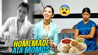 Nanand ke Liye Bhabhi ne Banaye ATA MOMOS 😍🥟