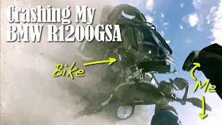 Crashing my BMW R1200GS Adventure on Gravel