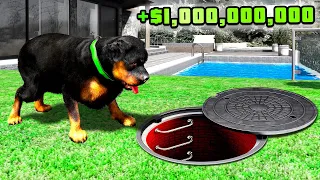 Chop's BILLIONAIRE BUNKER in GTA 5!