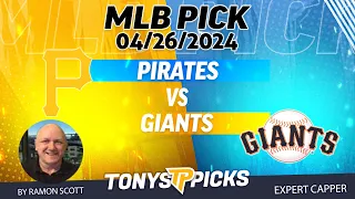 Pittsburgh Pirates vs San Francisco Giants 4/26/2024 FREE MLB Picks and Predictions by Ramon Scott