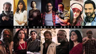 KGF Chapter 2 Hindi Dubbing Artists