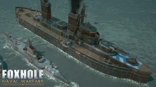 NAVAL COMBAT! Foxhole's NEW UPDATE has Battleships, Destroyers & SUBMARINES | Foxhole Naval Warfare