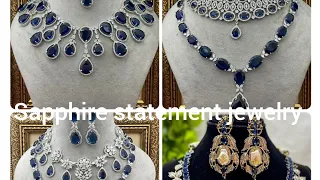 Sapphire statement Jewellery A royal affair ❤️/Most beautiful and regal sapphire collection