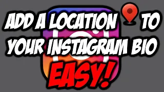 How to Add Location on Instagram Bio EASY! 📸| Instagram Tutorials