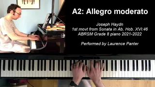 A:2 Allegro moderato (ABRSM Grade 8 piano 2021-2022)