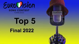Eurovision 2022 - The Grand Final in Turin - Best 5 - Reaction
