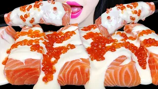 ASMR SALMON 연어회 먹방 EATING SHOW MUKBANG NO TALKING サケ แซลมอน