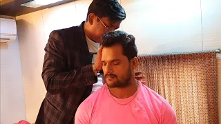 First chiropractic with bhojpuri super star #Kheshari_Lal_yadav jee . By Dr.Kant