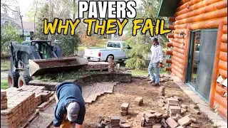 How NOT to Build with Pavers-  Why They FAIL! *DIY your own successful paver project