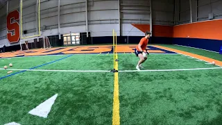 Syracuse University Men's Goalkeeper Training - Recovery Footwork - 4-7-2023