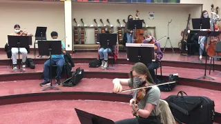 Irondale chamber orchestra practice, Feb. 5, 2021