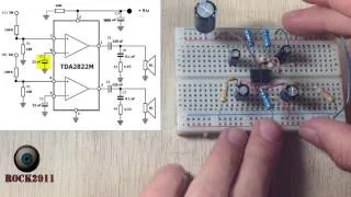 Montaje paso a paso de un Amplificador de audio  (protoboard)