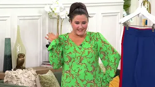 Belle by Kim Gravel Ponte Skimmer with Pockets on QVC
