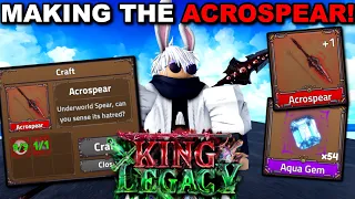 Getting The *NEW* Legendary Acrospear In Roblox King Legacy Update 5... Here's What Happened