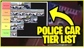 Ranking ALL POLICE CARS in ERLC on a TIER LIST... (Emergency Response Liberty County)