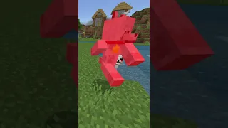 Taming a wolf GONE WRONG #shorts #minecraft