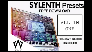 sylenth 1 presets ( Big room - progressive - trap - tropical - alan walker style...)