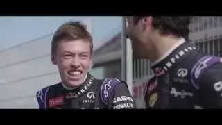 Daniil Kvyat teaches Daniel Ricciardo some Russian - Clip 1