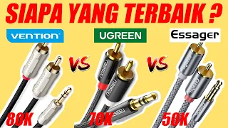 KABEL AUDIO VENTION VS UGREEN VS ESSAGER REVIEW INDONESIA