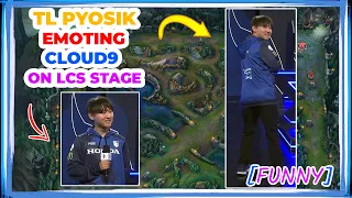 TL Pyosik EMOTING CLOUD9 on LCS Stage 👀