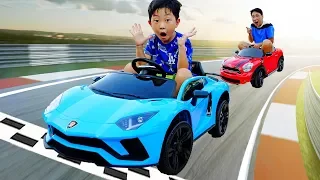 Yejun Car Toy Racing Play with Dad | Fun Story for Kids