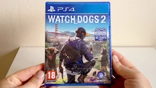 Watch Dogs 2 (PS4) Unboxing And First Impressions Gameplay