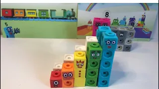 Let's Learn Colorful Math with Numberblocks Mathlink Cubes 1 to 15 l Learn to Count and Add