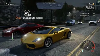 NFS Hot Pursuit drag race: Lamborghini Gallardo LP560-4 vs Nissan GTR SpecV