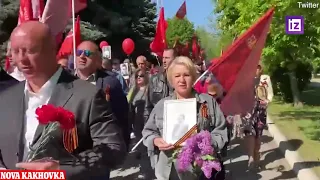 Victory day in many Ukrainian cities liberated from nationalists 9 5 2022 #Mariupol #Melitopol