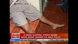 UB: 2 drug suspek, patay nang manlaban umano sa mga pulis