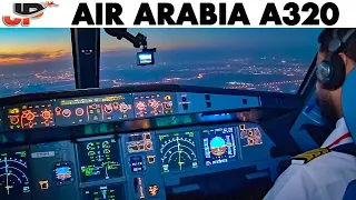 Piloting Airbus A320 from Madinah to Sharjah | Cockpit Views